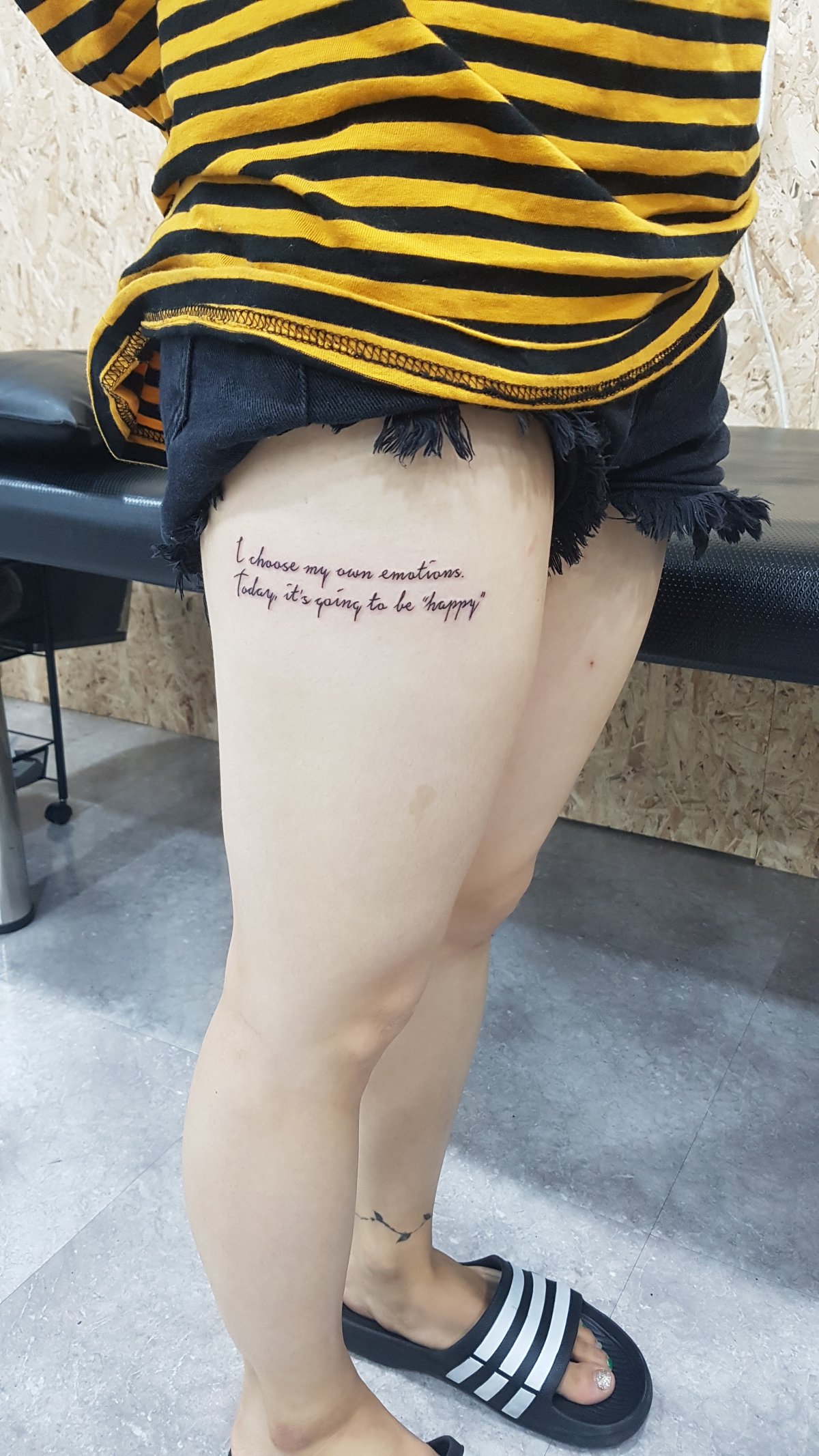 [새겨진 다짐, 흔들림 없는 나의 길] 레터링 타투 - 이미지 2